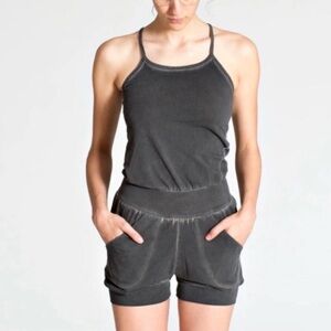 Charcoal Grey Sleeveless Romper